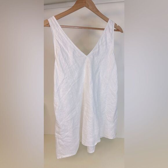 LILLY PULITZER FLORIN SLEEVELESS LINEN TOP Large - Picture 3 of 4